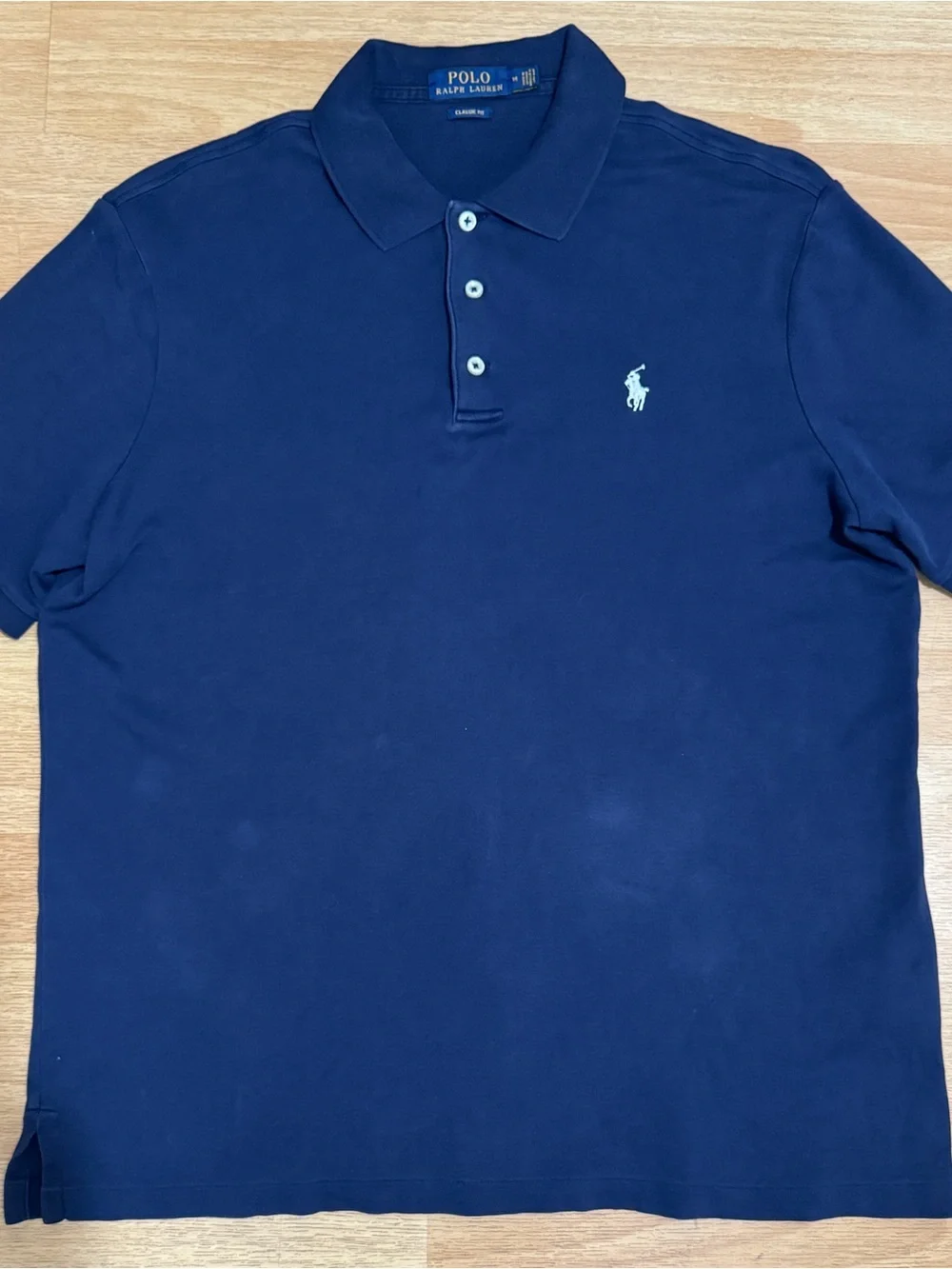 Vintage Polo by Ralph Lauren Men’s Classic Fit Navy Polo Shirt Size Medium